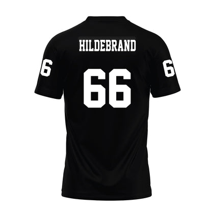 Texas Tech - NCAA Football : Jackson Hildebrand - Black Premium Football Jersey-1