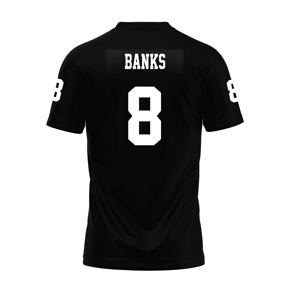Texas Tech - NCAA Football : E'Maurion Banks - Black Premium Football Jersey-1