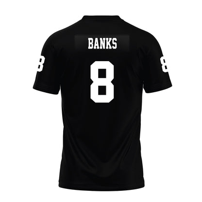 Texas Tech - NCAA Football : E'Maurion Banks - Black Premium Football Jersey-1