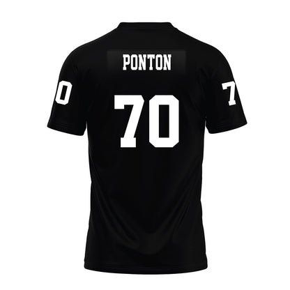 Texas Tech - NCAA Football : Jacob Ponton - Black Premium Football Jersey-1