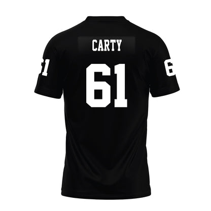 Texas Tech - NCAA Football : Connor Carty - Black Premium Football Jersey-1