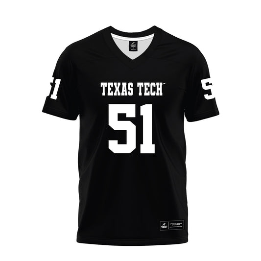 Texas Tech - NCAA Football : Jayden Cofield - Black Premium Football Jersey-0