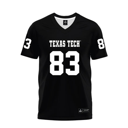 Texas Tech - NCAA Football : Jack Esparza - Black Premium Football Jersey-0