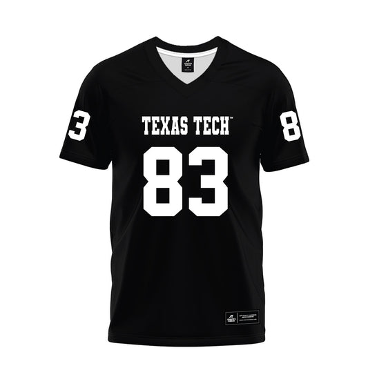 Texas Tech - NCAA Football : Jack Esparza - Black Premium Football Jersey-0