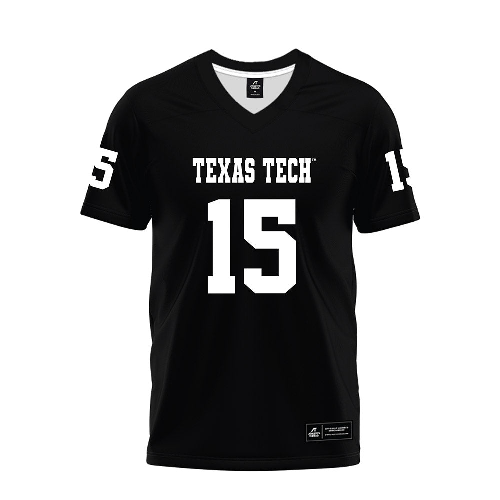 Texas Tech - NCAA Football : William Hammond - Black Premium Football Jersey-0