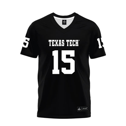 Texas Tech - NCAA Football : William Hammond - Black Premium Football Jersey-0