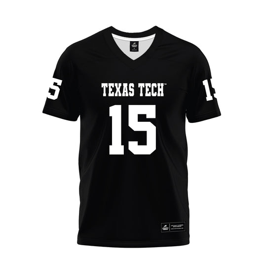 Texas Tech - NCAA Football : William Hammond - Black Premium Football Jersey-0