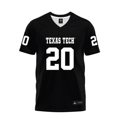 Texas Tech - NCAA Football : J'koby Williams - Black Premium Football Jersey-0
