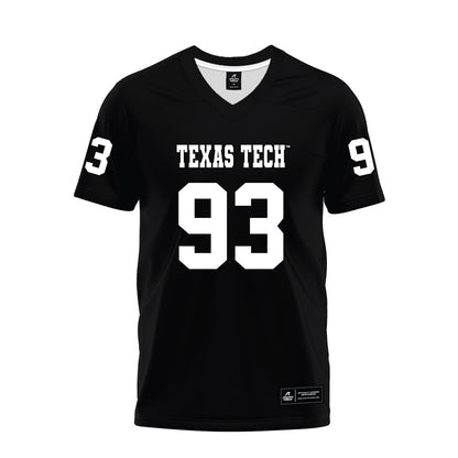 Texas Tech - NCAA Football : Dylan Singleton - Black Premium Football Jersey-0