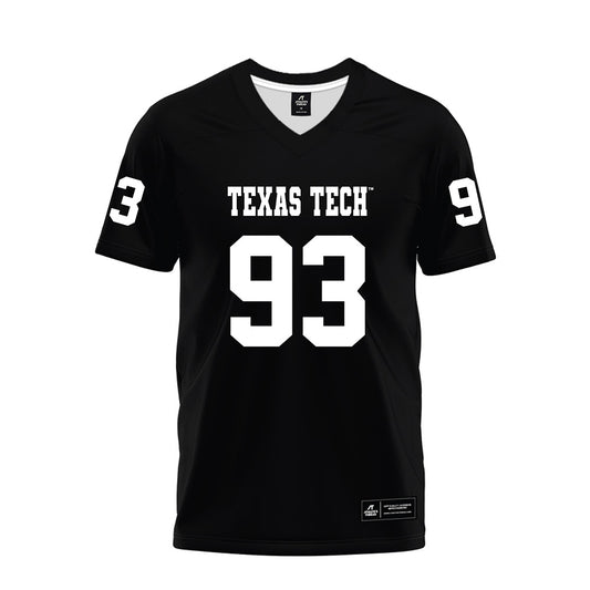 Texas Tech - NCAA Football : Dylan Singleton - Black Premium Football Jersey-0