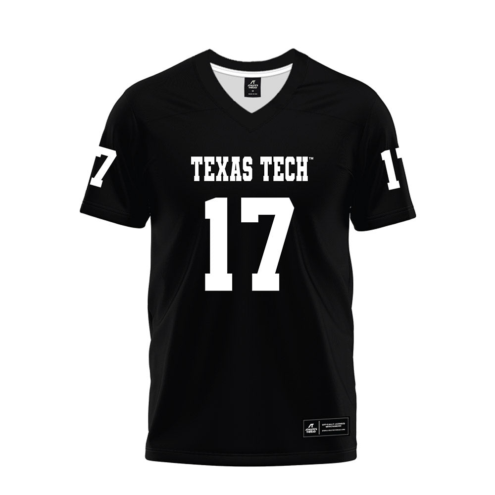 Texas Tech - NCAA Football : Peyton Morgan - Black Premium Football Jersey-0