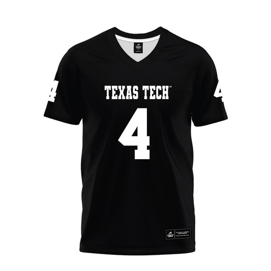 Texas Tech - NCAA Football : Maurion Horn - Black Premium Football Jersey-0