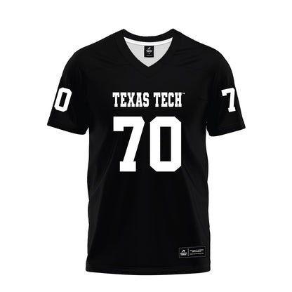 Texas Tech - NCAA Football : Jacob Ponton - Black Premium Football Jersey-0