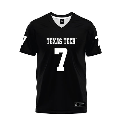 Texas Tech - NCAA Football : Terrance Carter Jr - Black Premium Football Jersey-0
