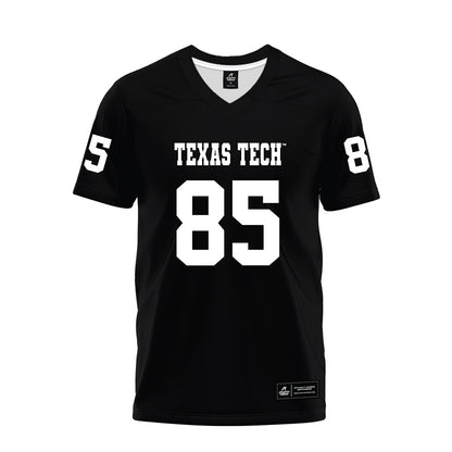 Texas Tech - NCAA Football : Dylan Spencer - Black Premium Football Jersey-0