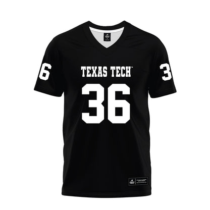 Texas Tech - NCAA Football : Justin Horne - Black Premium Football Jersey-0
