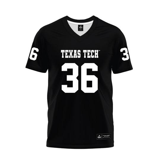 Texas Tech - NCAA Football : Justin Horne - Black Premium Football Jersey-0