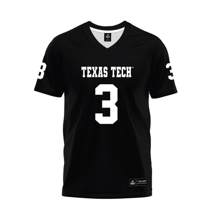 Texas Tech - NCAA Football : Bryce Ramirez - Black Premium Football Jersey-0
