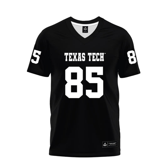 Texas Tech - NCAA Football : Bryson Jones - Black Premium Football Jersey-0