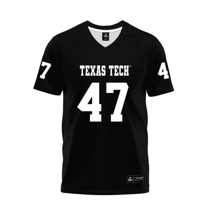 Texas Tech - NCAA Football : Rylan Vagana - Black Premium Football Jersey-0