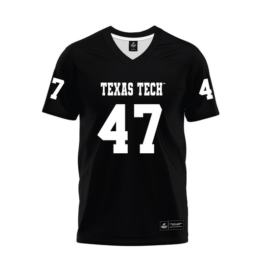 Texas Tech - NCAA Football : Rylan Vagana - Black Premium Football Jersey-0