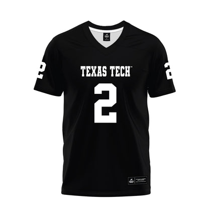Texas Tech - NCAA Football : Behren Morton - Black Premium Football Jersey-0