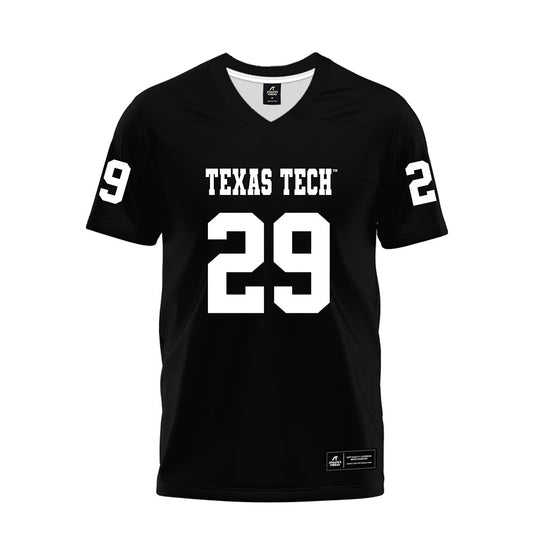 Texas Tech - NCAA Football : Chief Collins - Black Premium Football Jersey-0