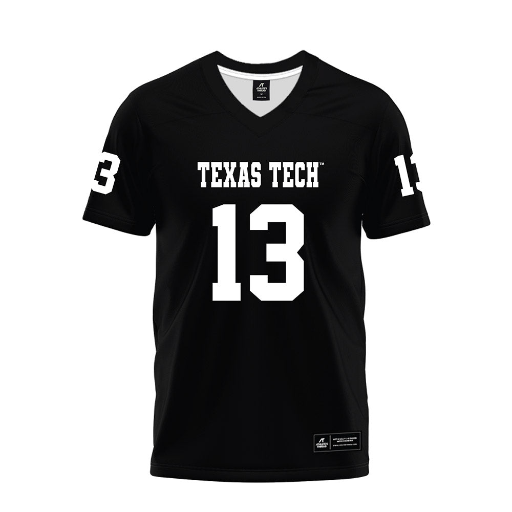 Texas Tech - NCAA Football : Ben Roberts - Black Premium Football Jersey-0
