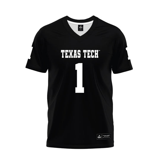 Texas Tech - NCAA Football : reggie Virgil - Black Premium Football Jersey-0