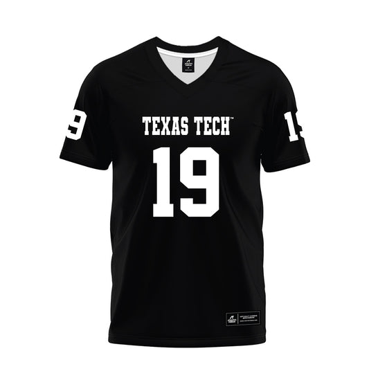 Texas Tech - NCAA Football : Quintaelyn Joyner - Black Premium Football Jersey-0