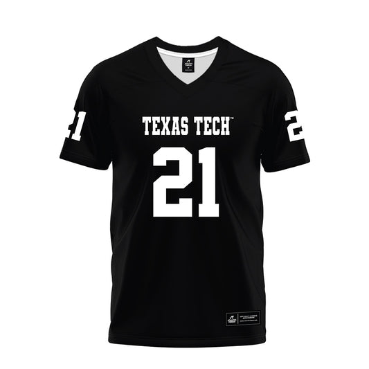 Texas Tech - NCAA Football : Tristian Gentry - Black Premium Football Jersey-0