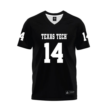 Texas Tech - NCAA Football : Micah Hudson - Black Premium Football Jersey-0