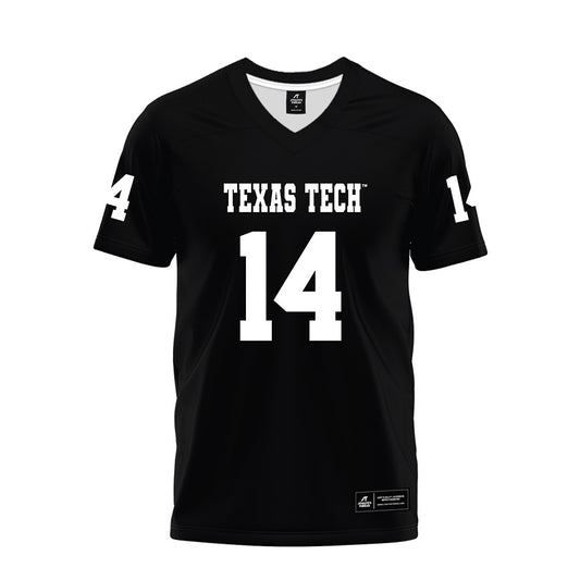 Texas Tech - NCAA Football : Micah Hudson - Black Premium Football Jersey-0