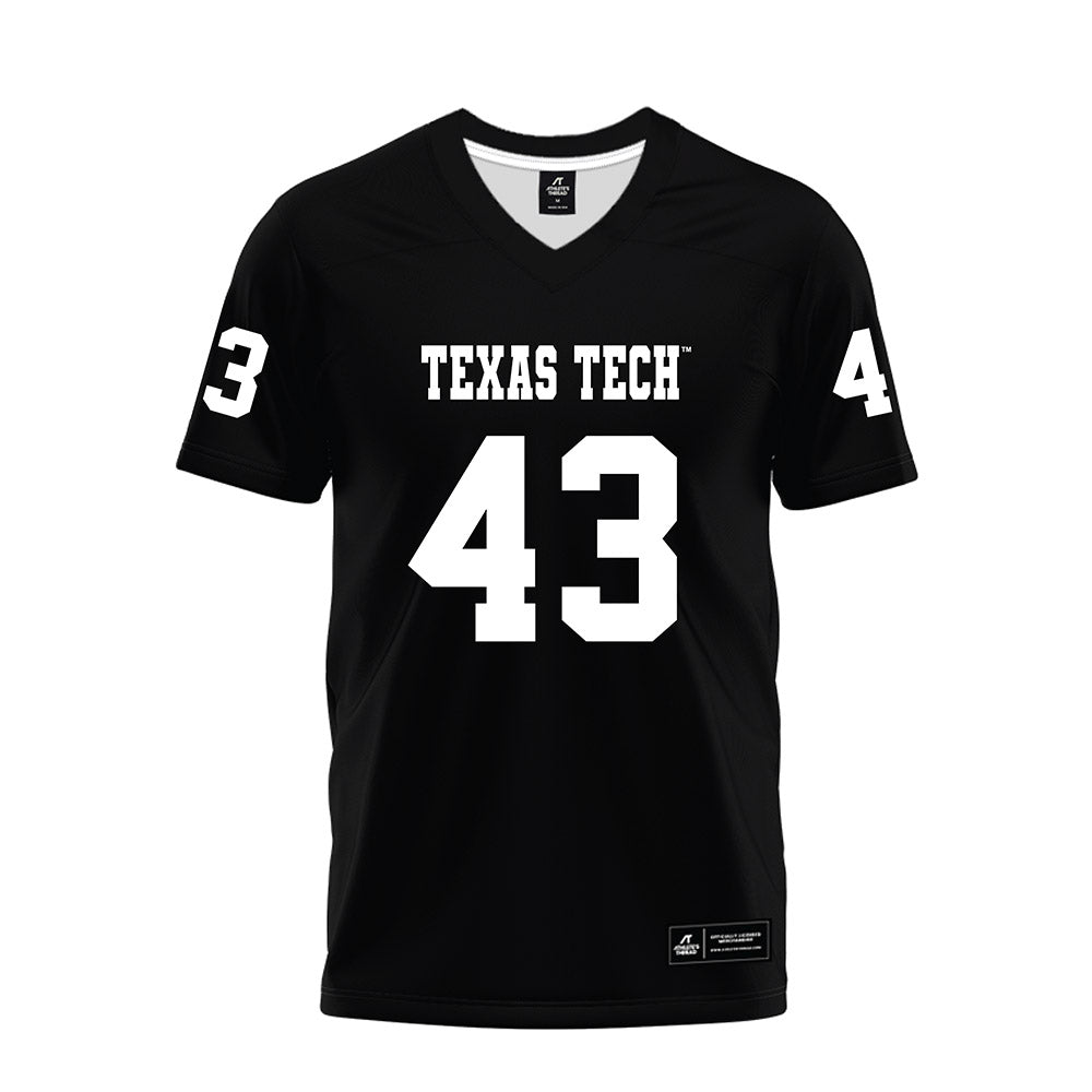 Texas Tech - NCAA Football : Chris Lemons - Black Premium Football Jersey-0