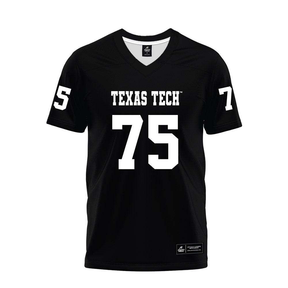 Texas Tech - NCAA Football : Garin Maley - Black Premium Football Jersey-0