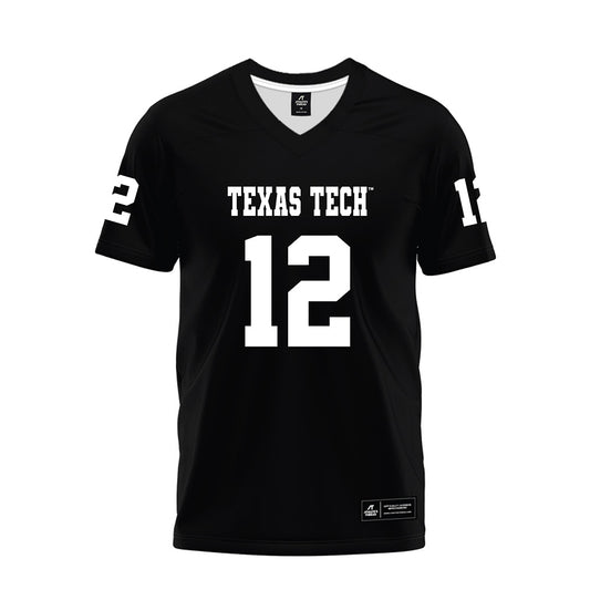 Texas Tech - NCAA Football : Marquez Varice Stevenson - Black Premium Football Jersey-0