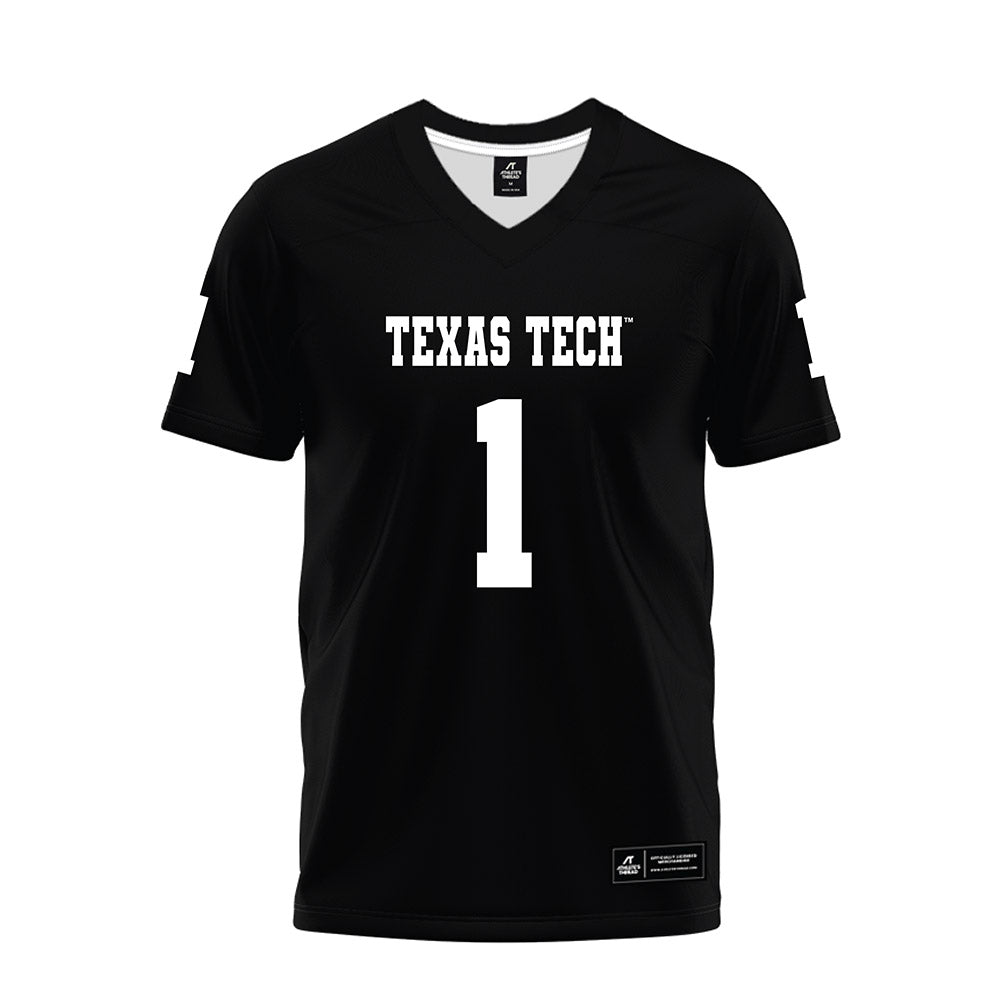 Texas Tech - NCAA Football : AJ McCarty - Black Premium Football Jersey-0