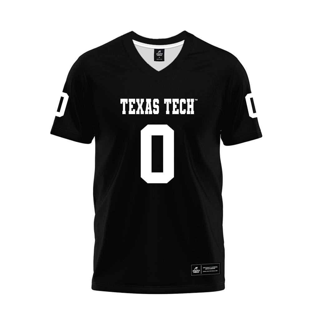 Texas Tech - NCAA Football : Skyler Gill-Howard - Black Premium Football Jersey-0
