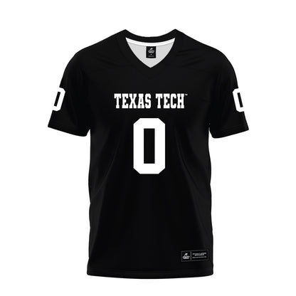 Texas Tech - NCAA Football : Skyler Gill-Howard - Black Premium Football Jersey-0
