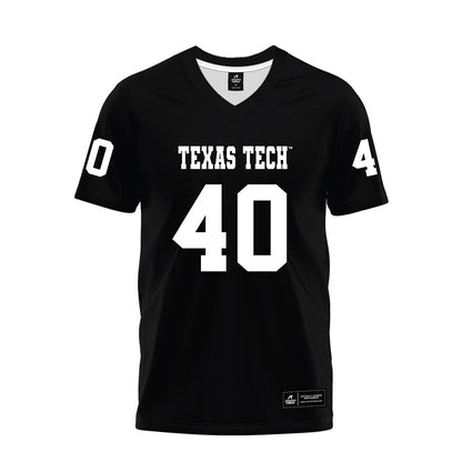 Texas Tech - NCAA Football : Wesley Smith - Black Premium Football Jersey-0