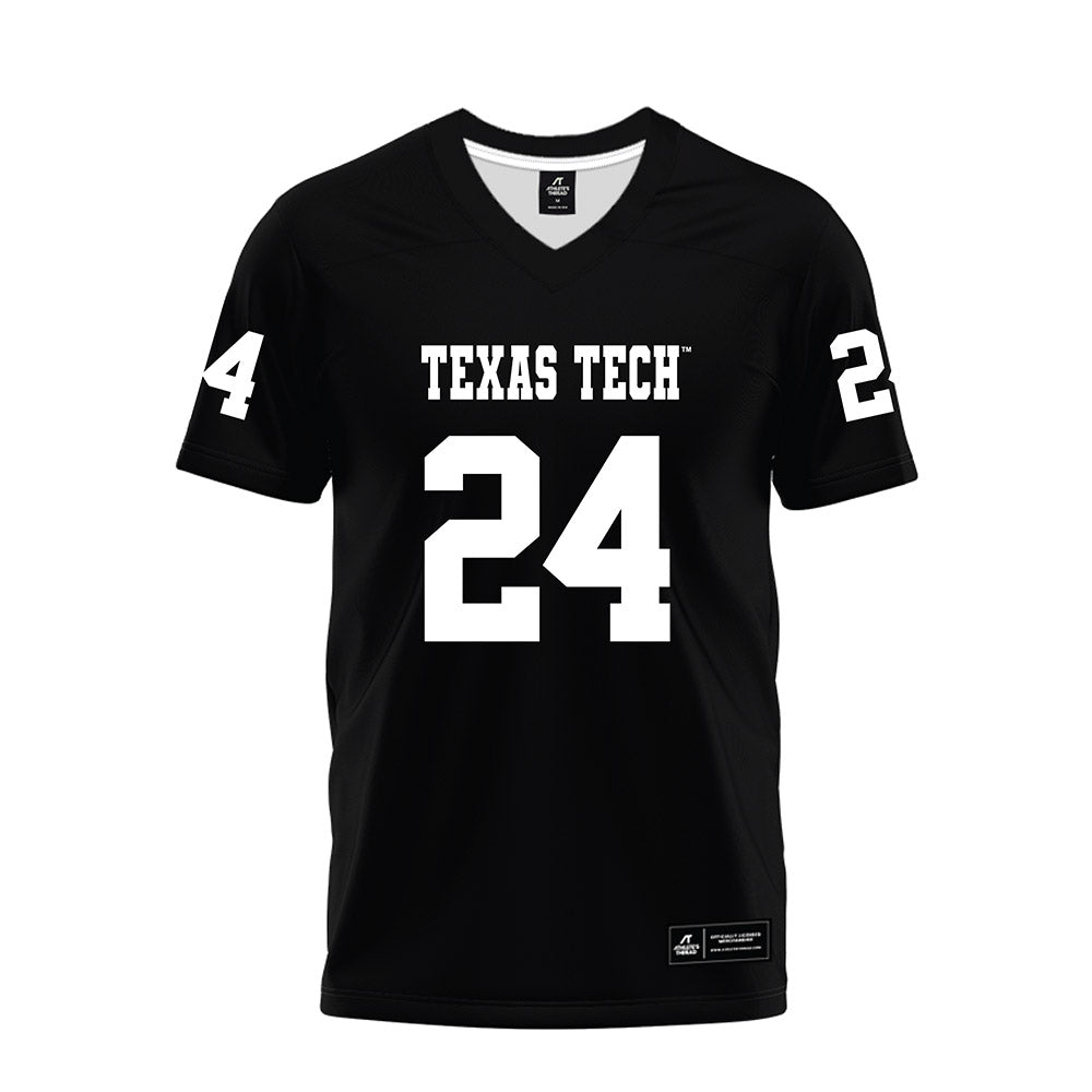 Texas Tech - NCAA Football : Malik Esquerra - Black Premium Football Jersey-0