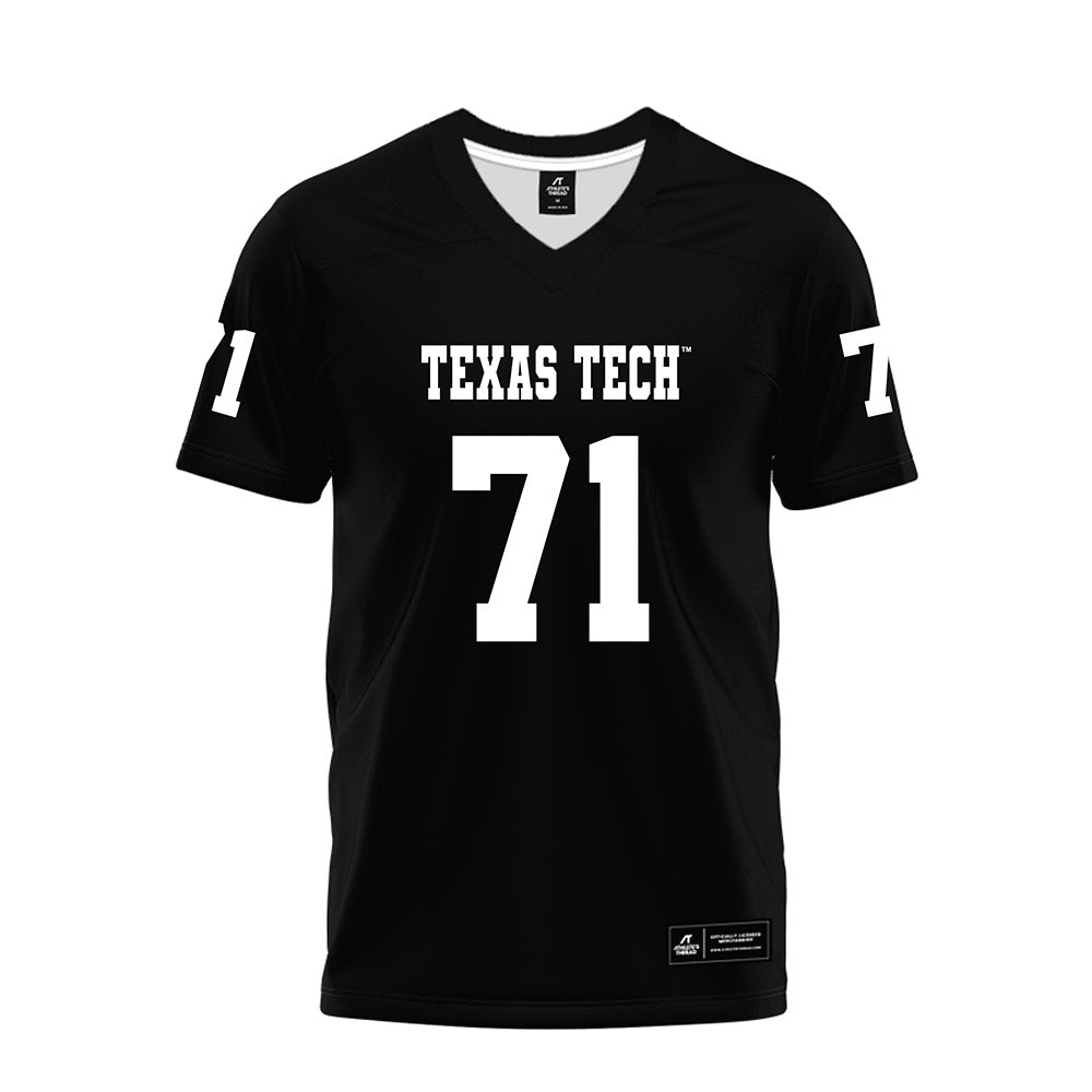 Texas Tech - NCAA Football : Vinny Sciury - Black Premium Football Jersey-0