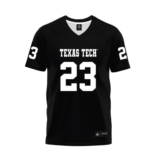 Texas Tech - NCAA Football : Adam Hill - Black Premium Football Jersey-0