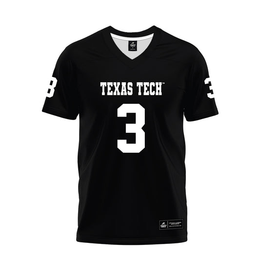 Texas Tech - NCAA Football : Coy Eakin - Black Premium Football Jersey-0