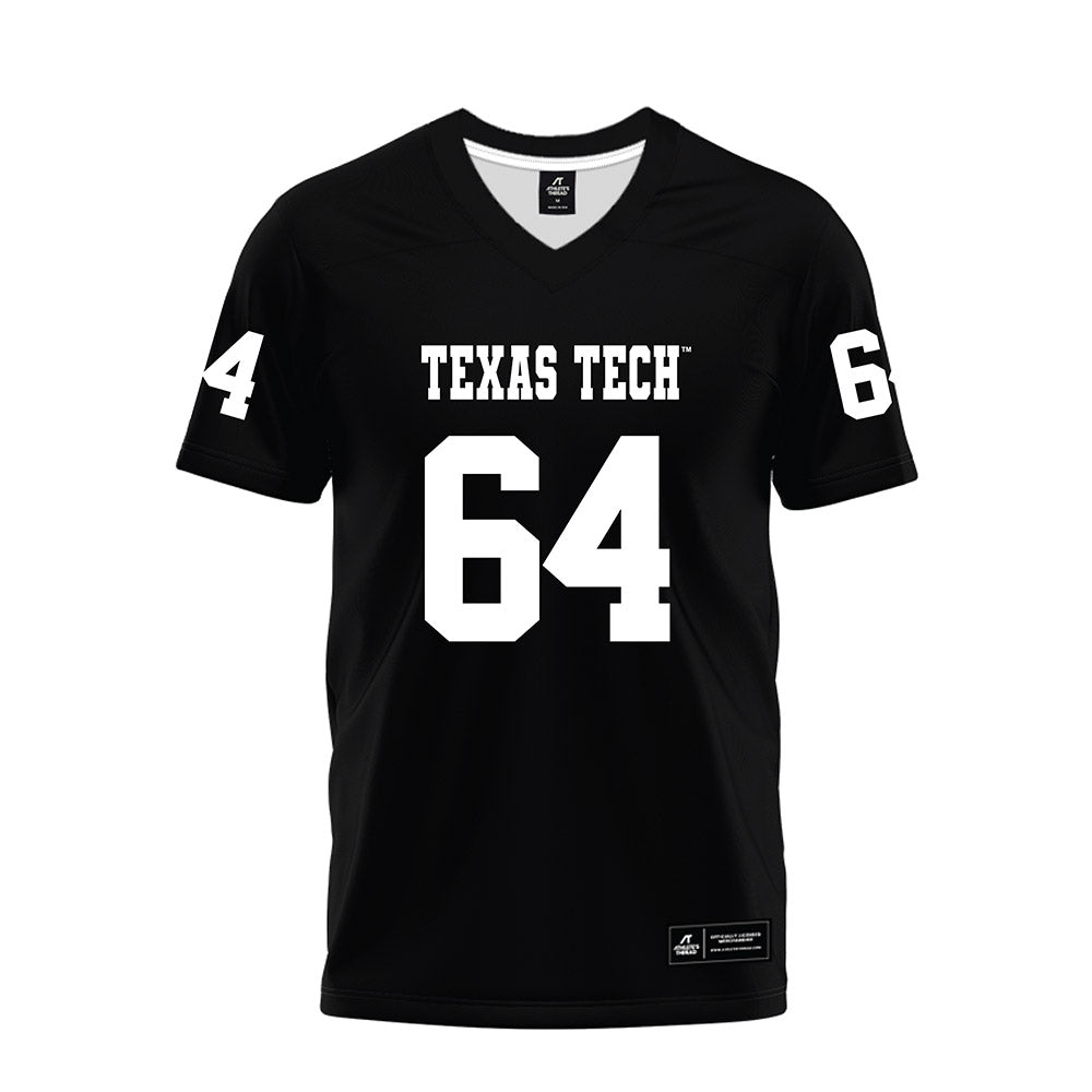 Texas Tech - NCAA Football : Jurrien Loftin - Black Premium Football Jersey-0