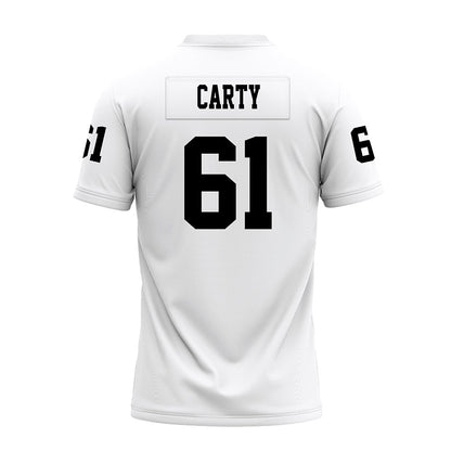 Texas Tech - NCAA Football : Connor Carty - White Premium Football Jersey-1