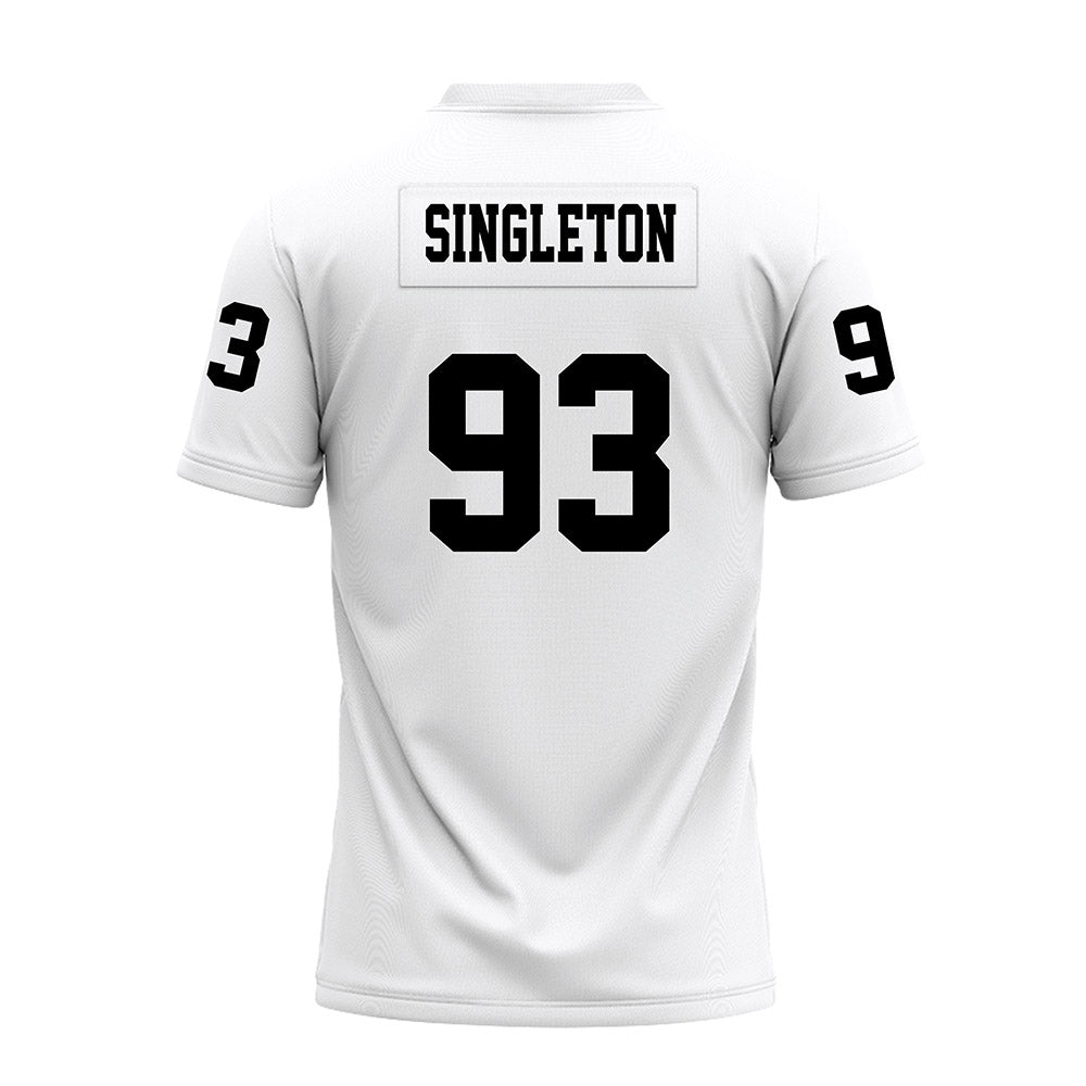 Texas Tech - NCAA Football : Dylan Singleton - White Premium Football Jersey-1