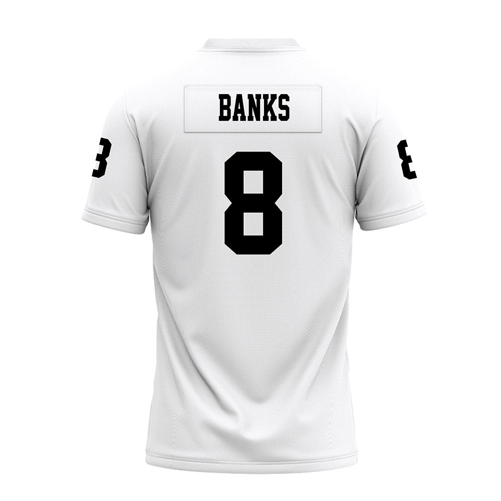 Texas Tech - NCAA Football : E'Maurion Banks - White Premium Football Jersey-1