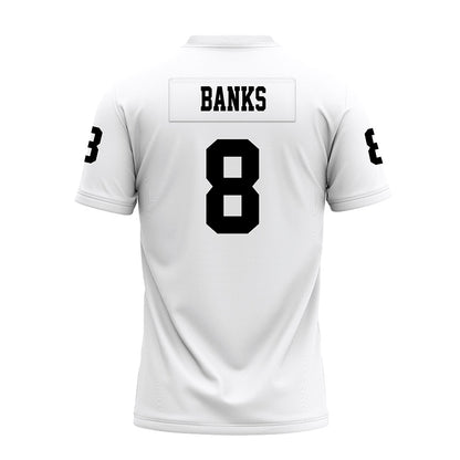 Texas Tech - NCAA Football : E'Maurion Banks - White Premium Football Jersey-1
