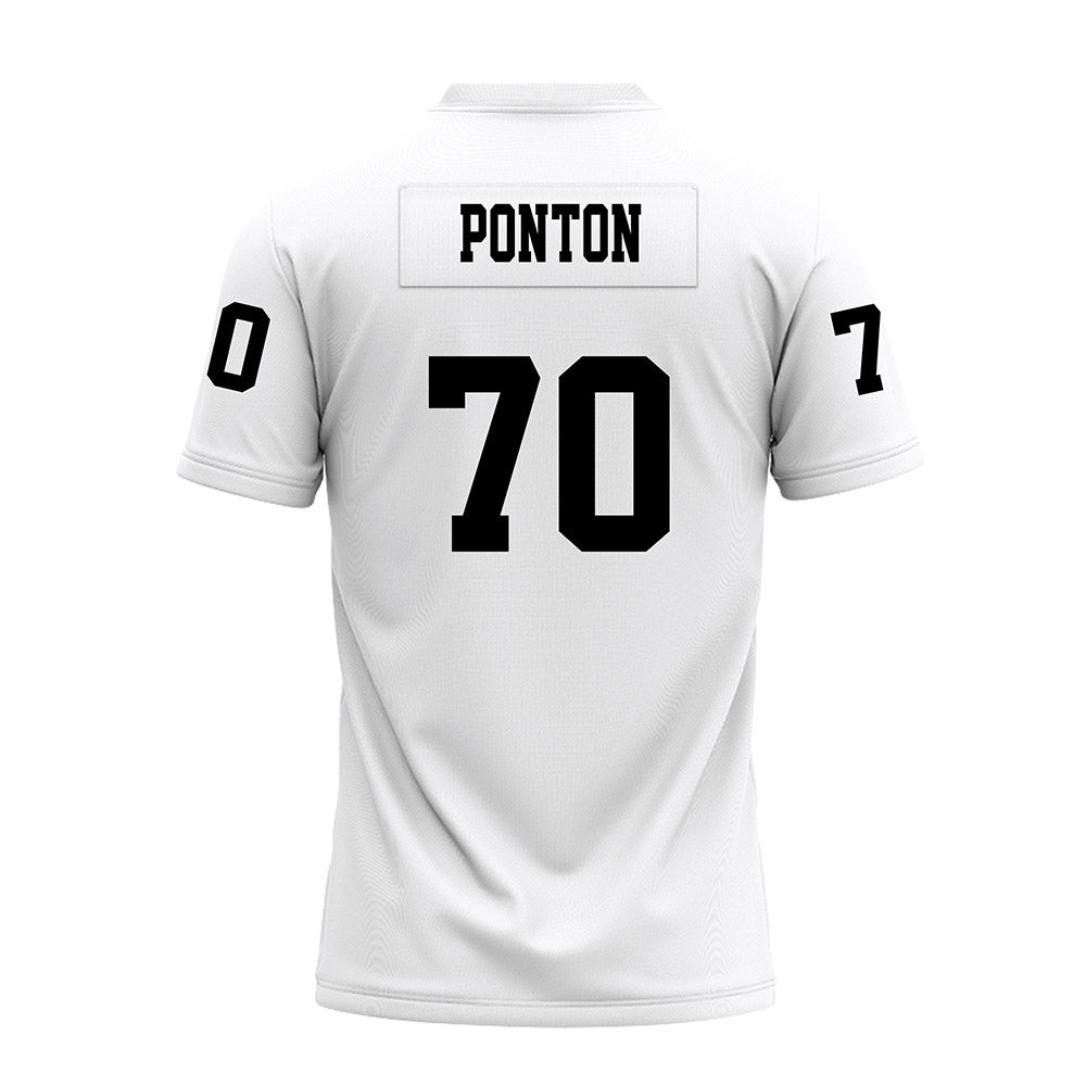 Texas Tech - NCAA Football : Jacob Ponton - White Premium Football Jersey-1